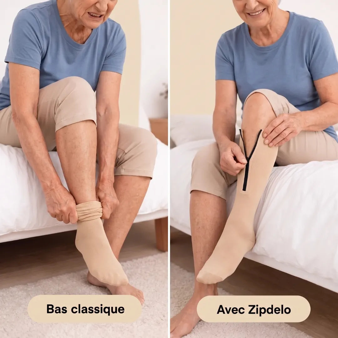 Bas de compression zippé ZIPDELO